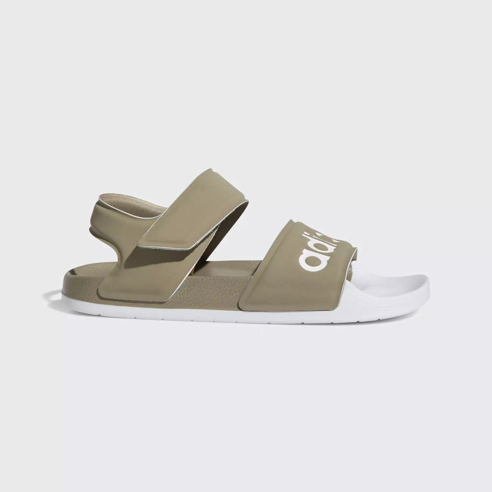 Adidas Adilette Chanclas Verdes Para Mujer (MX-35368)